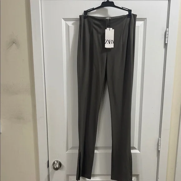 NWT/ Zara sage/gray pants sz medium - Picture 1 of 4